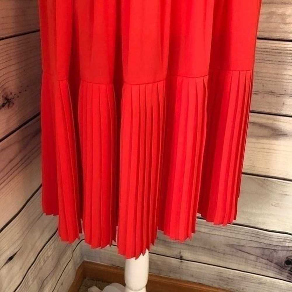 Kate Spade Red Pleated Cape Dress - image 6