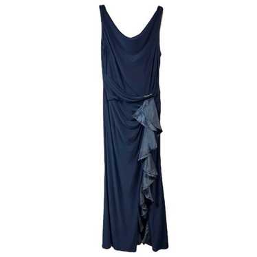 Betsy & Adams Dress Sleeveless Dark Blue Full Len… - image 1