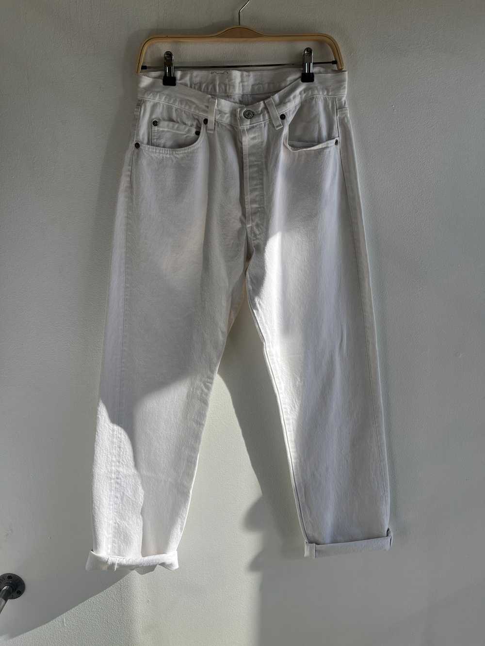 Vintage 1980’s Levi’s 501 White Denim Jeans - image 1