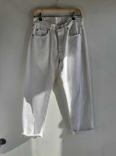 Vintage 1980’s Levi’s 501 White Denim Jeans - image 1