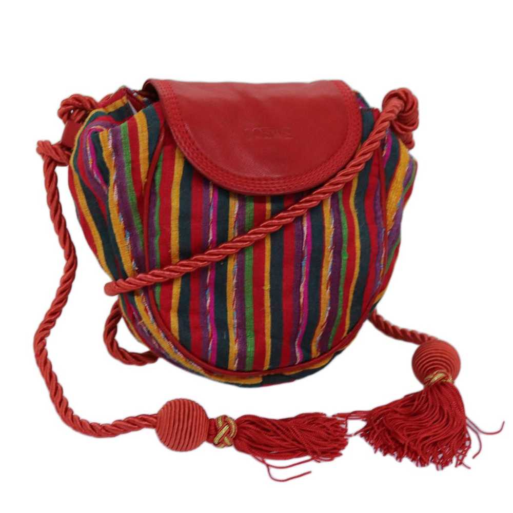 Loewe LOEWE Shoulder Bag cotton Multicolor Red Au… - image 1