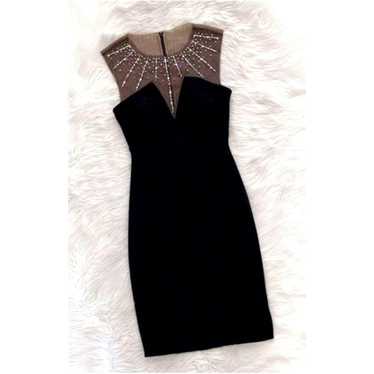 Betsy & Adam Black Formal Sleeveless Dress