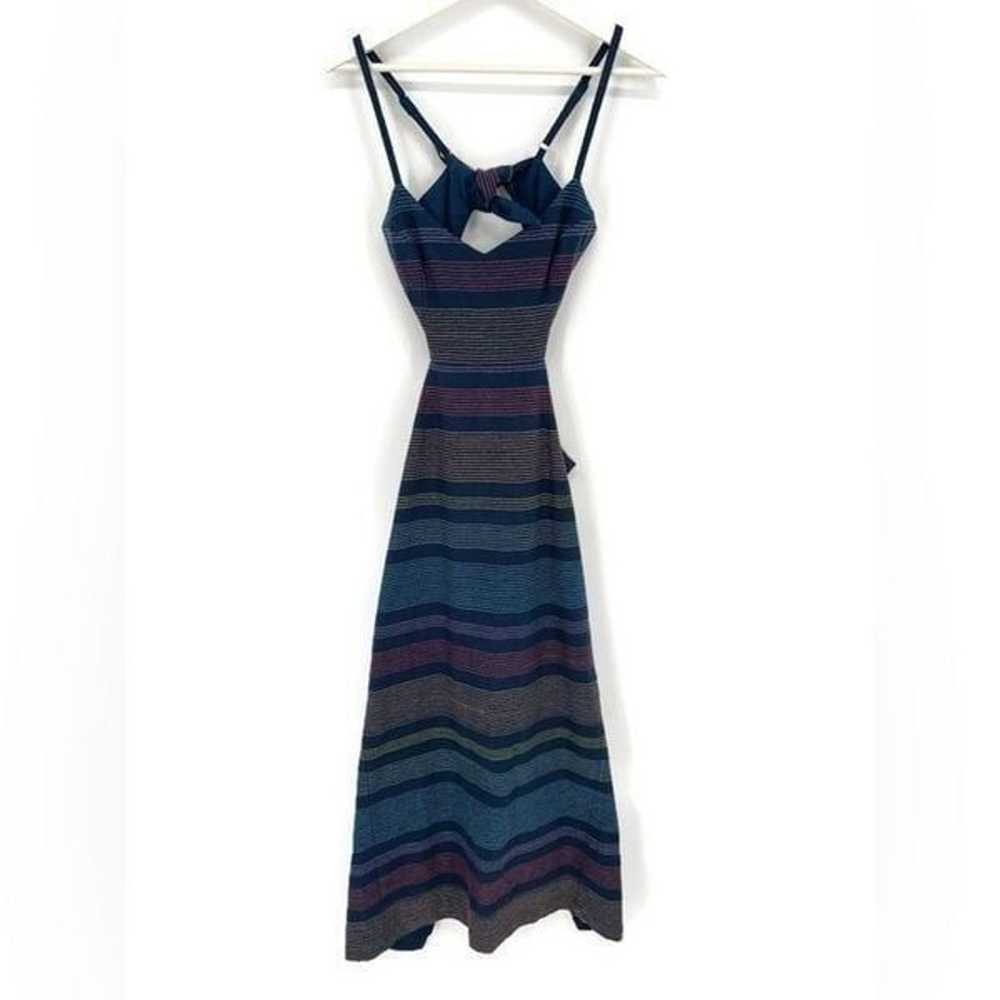 Mara Hoffman Embroidered Cut Out Striped Dress in… - image 3