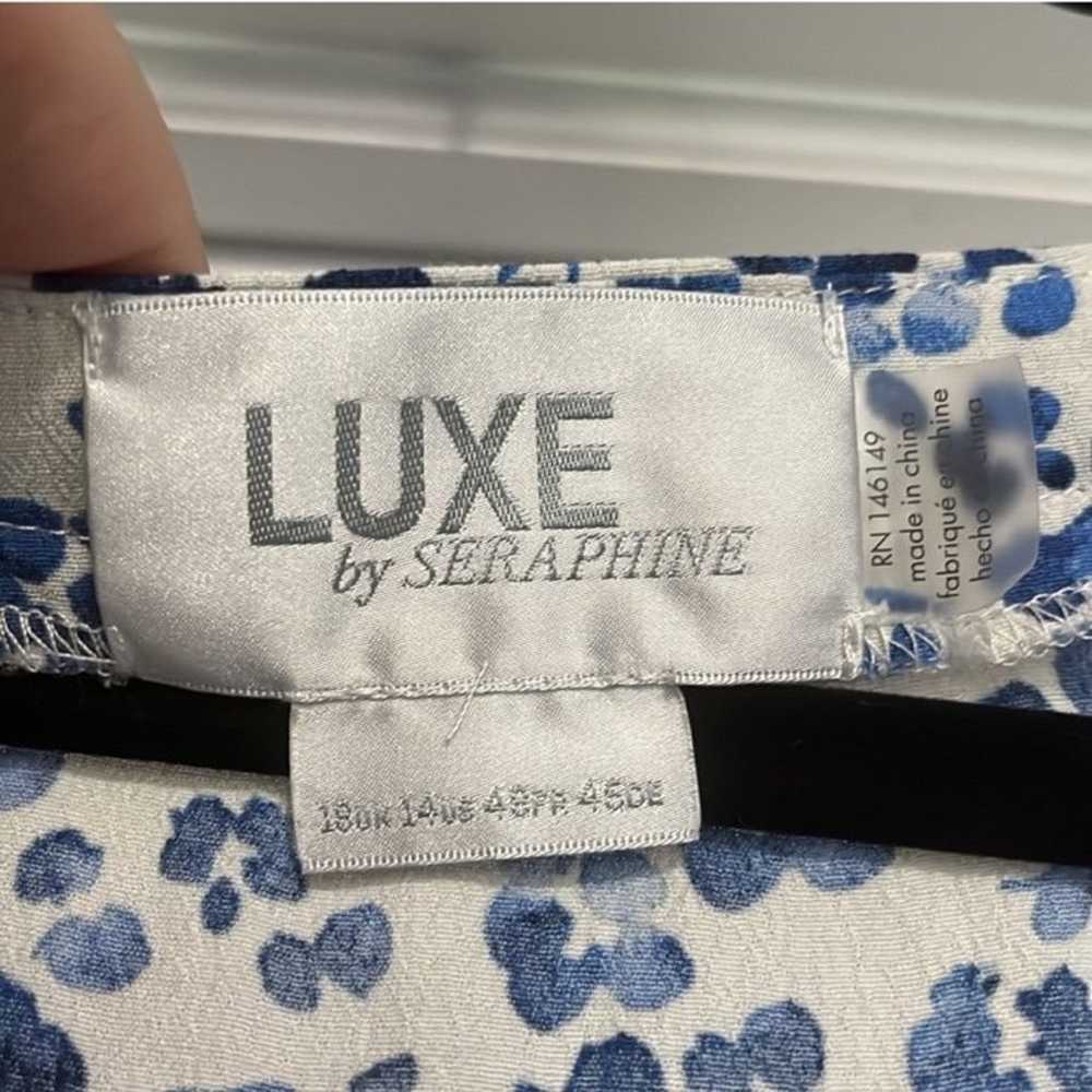 Seraphine Maternity Luxe Seraphine blue white flo… - image 4