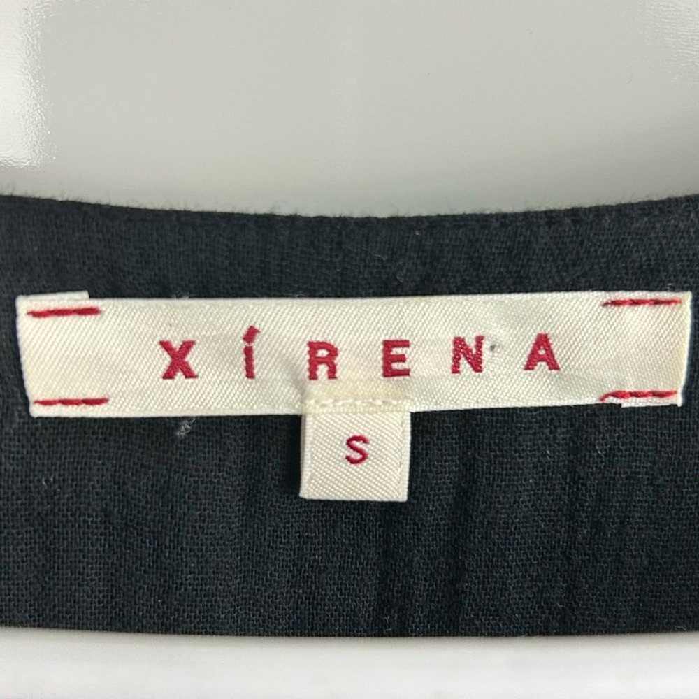Xirena Kendall black gauze tiered midi dress - image 3