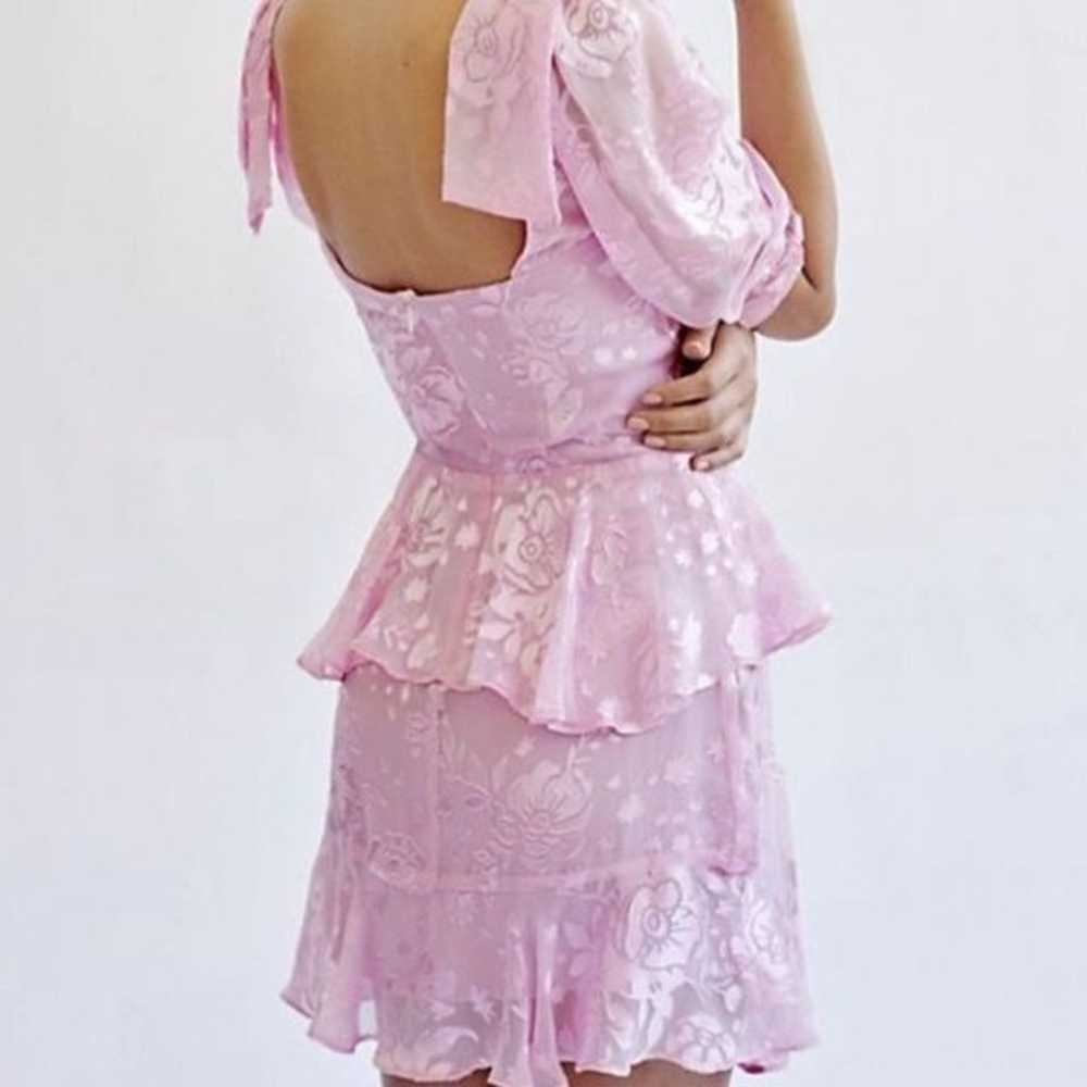 NWOT For Love & Lemons Cosmo Pink Mini Dress XS - image 4