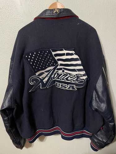 Vintage Vintage Avirex USA Flag Varsity Jacket 3XL