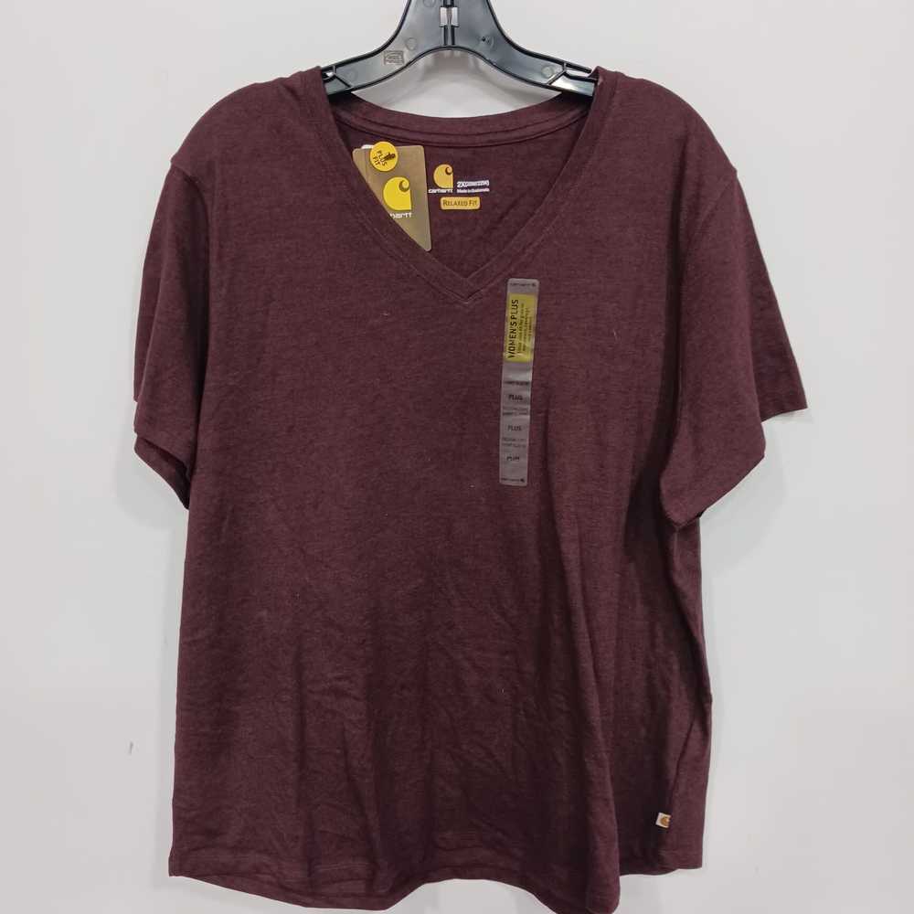 Carhartt Women's Purple T Shirt Size 2XL - image 1