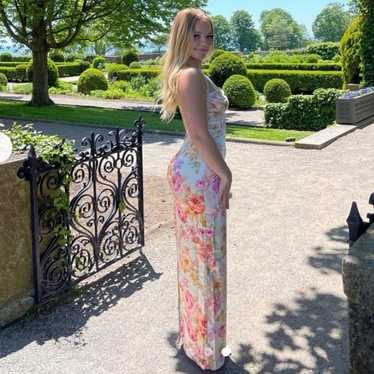 House of CB Josephine Ivory Floral Gown