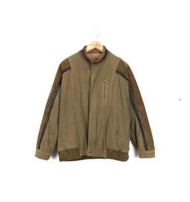 Lanvin Vintage 70s Mixed Fabric Bomber Jacket