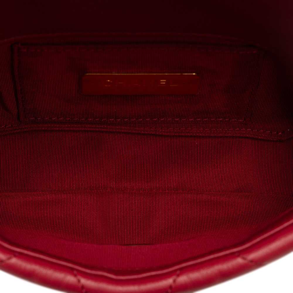 Red Chanel Lambskin 19 Belt Bag - image 5