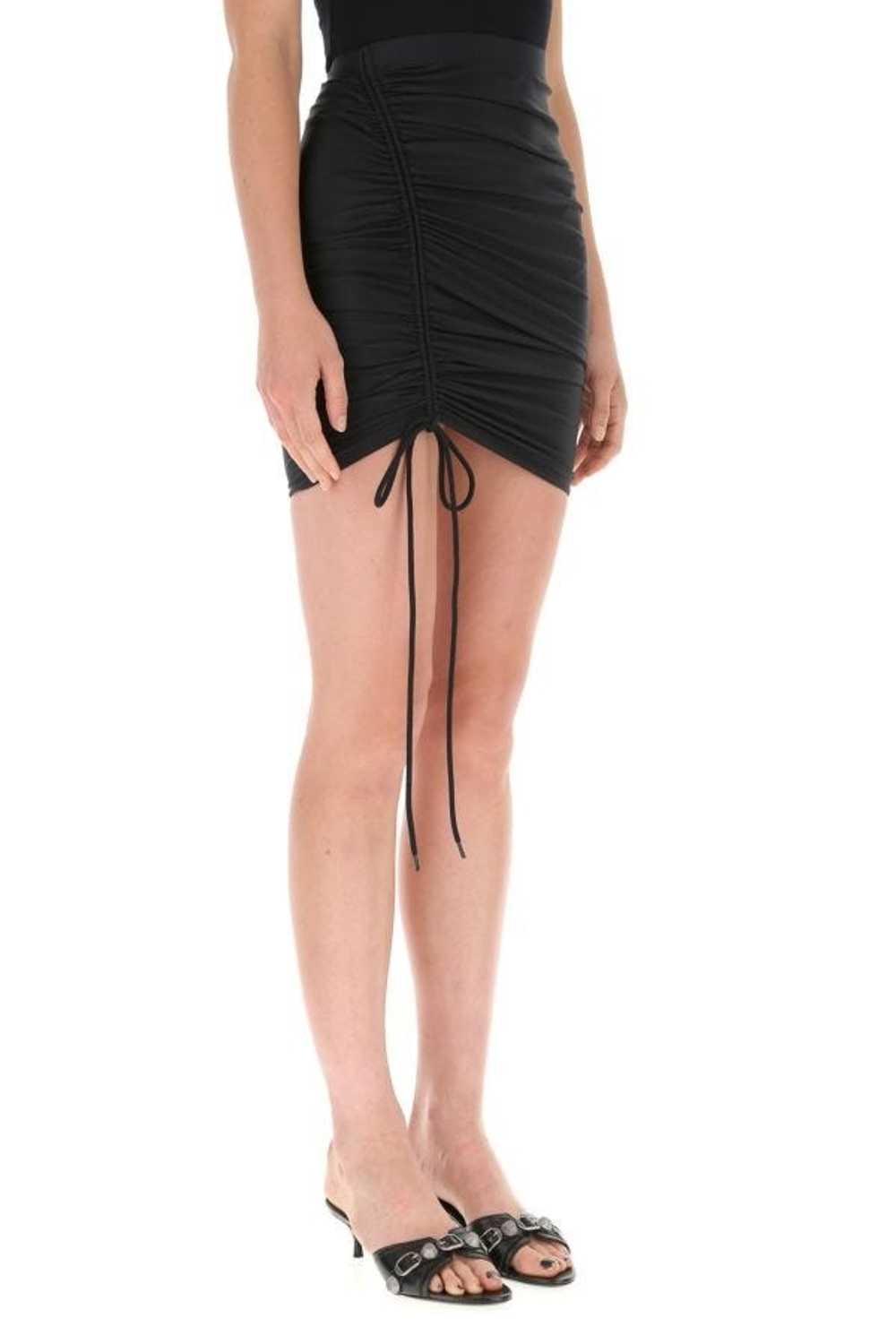 Balenciaga Woman Black Stretch Nylon Skirt - image 3