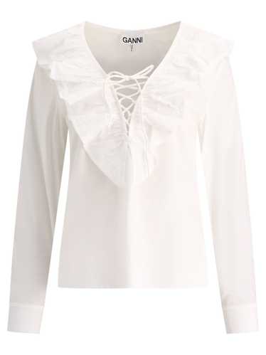 Ganni Ruffled Blouse