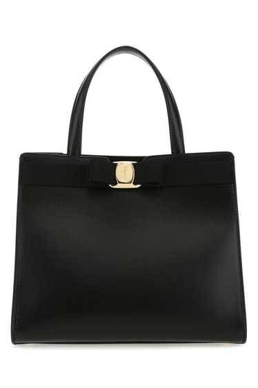 Salvatore Ferragamo Woman Black Leather Handbag