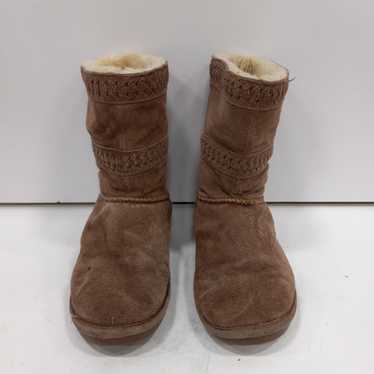 Bearpaw Women's Brown Leather Boots Size 10