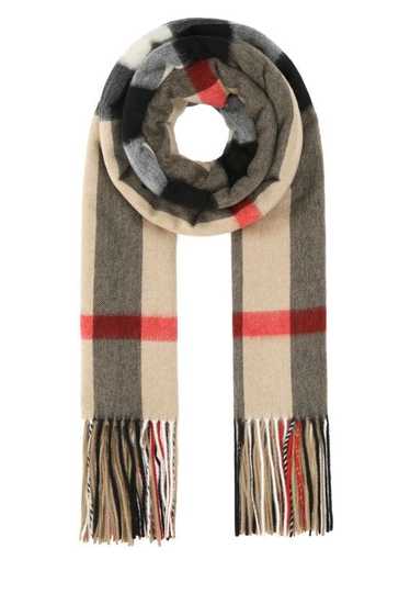 Burberry Unisex Embroidered Cashmere Scarf - image 1