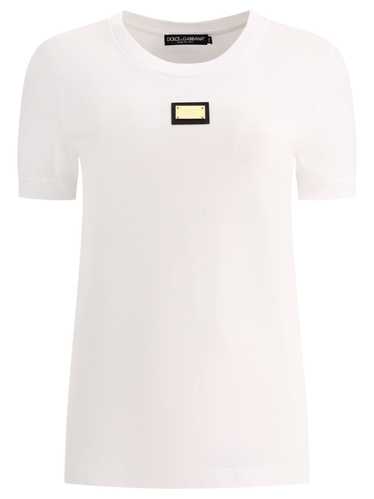 Dolce & Gabbana Jersey T Shirt With Dg Logo Tag