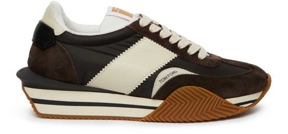 Tom Ford Men Suede & Tech Low Top Sneakers - image 1