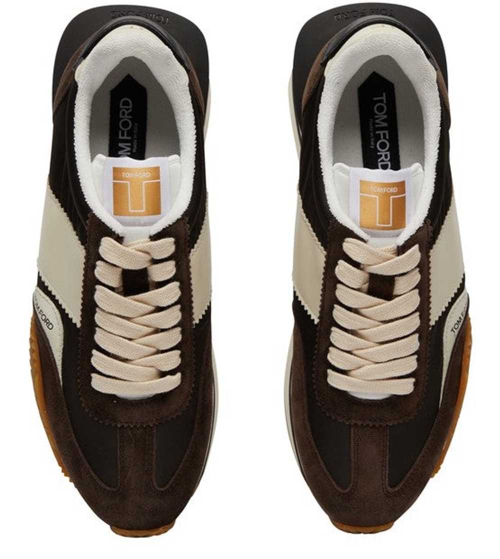Tom Ford Men Suede & Tech Low Top Sneakers - image 5