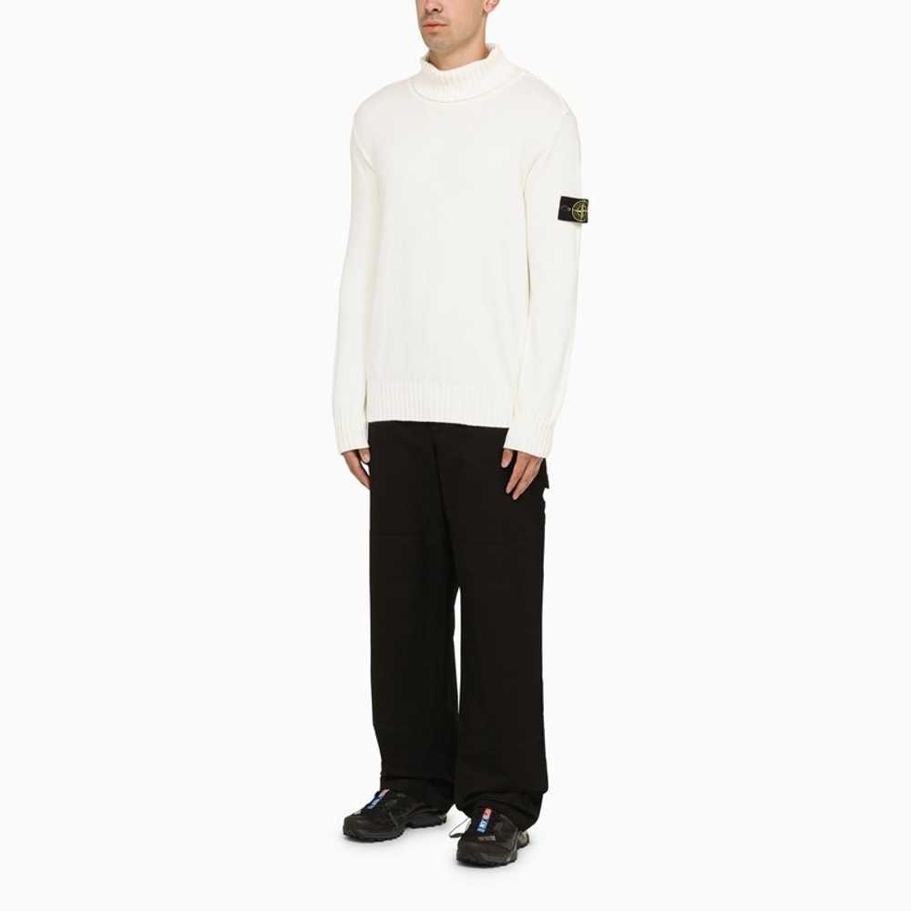 Stone Island White Wool Turtleneck Jumper Men - image 2