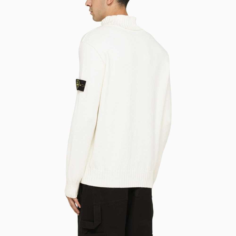 Stone Island White Wool Turtleneck Jumper Men - image 3