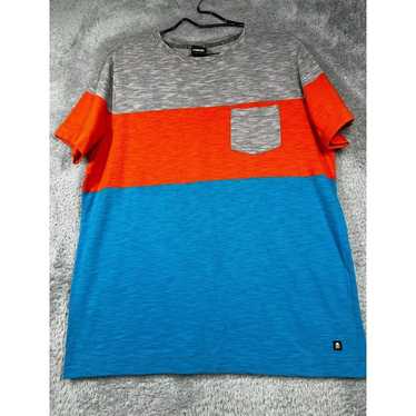 Tony Hawk Color Block Striped Pocket T Shirt Larg… - image 1
