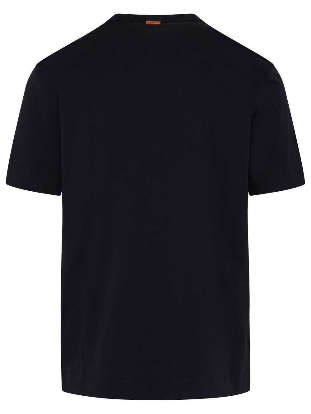ZEGNA Man T-Shirt In Cotone Navy - image 3