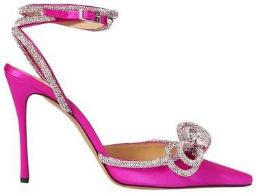 MACH & MACH Women Pink Double Bow Crystal-embelli… - image 1