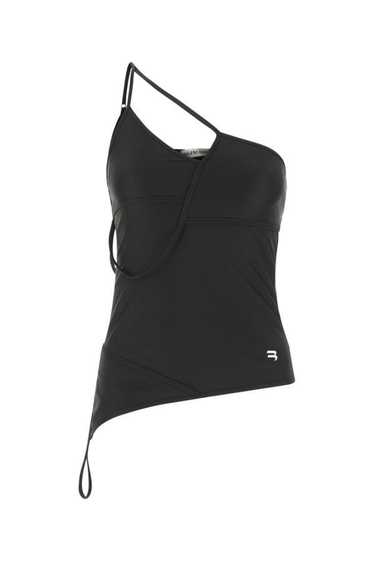 Balenciaga Woman Black Stretch Nylon Top