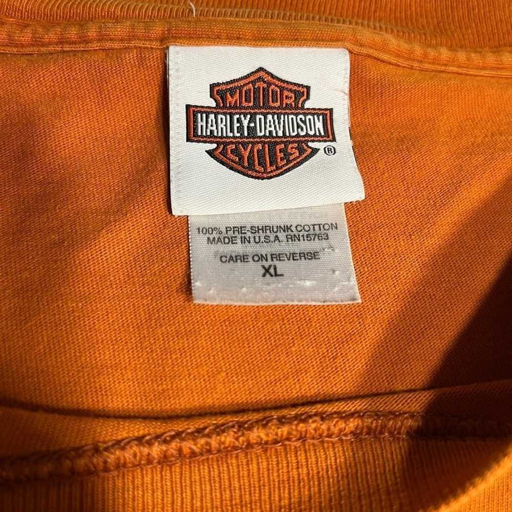 harley davidson tee shirt Orange Smokey Mountain … - image 3
