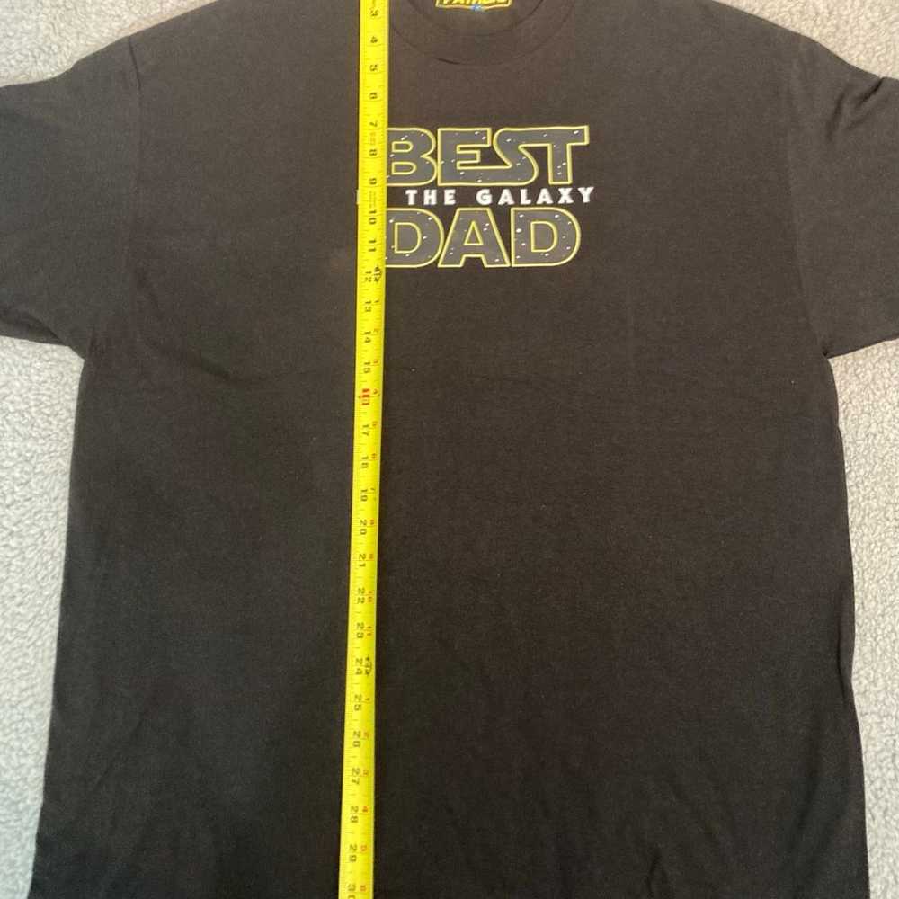 Father “Best Dad in The Galaxy” Men’s Black Tee N… - image 5