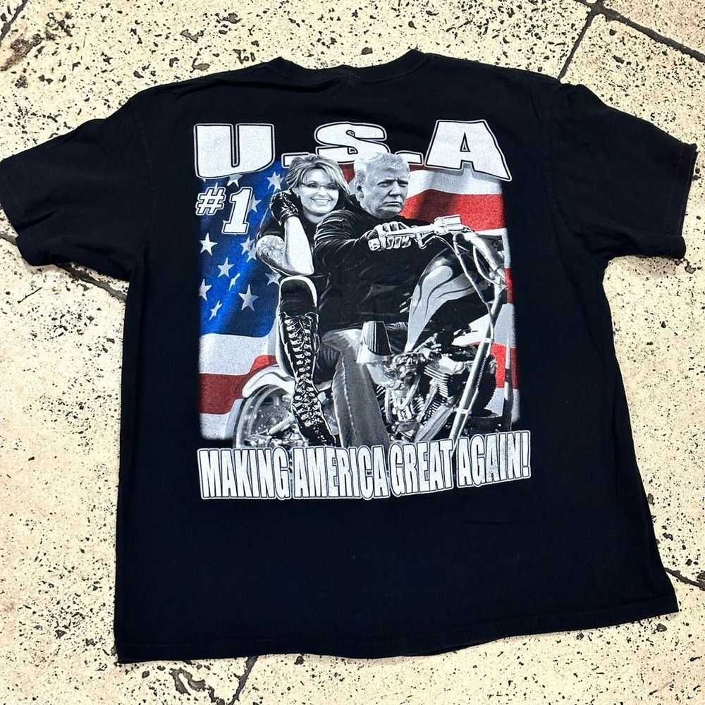 Make America Great Again Biker Shirt XL - image 2