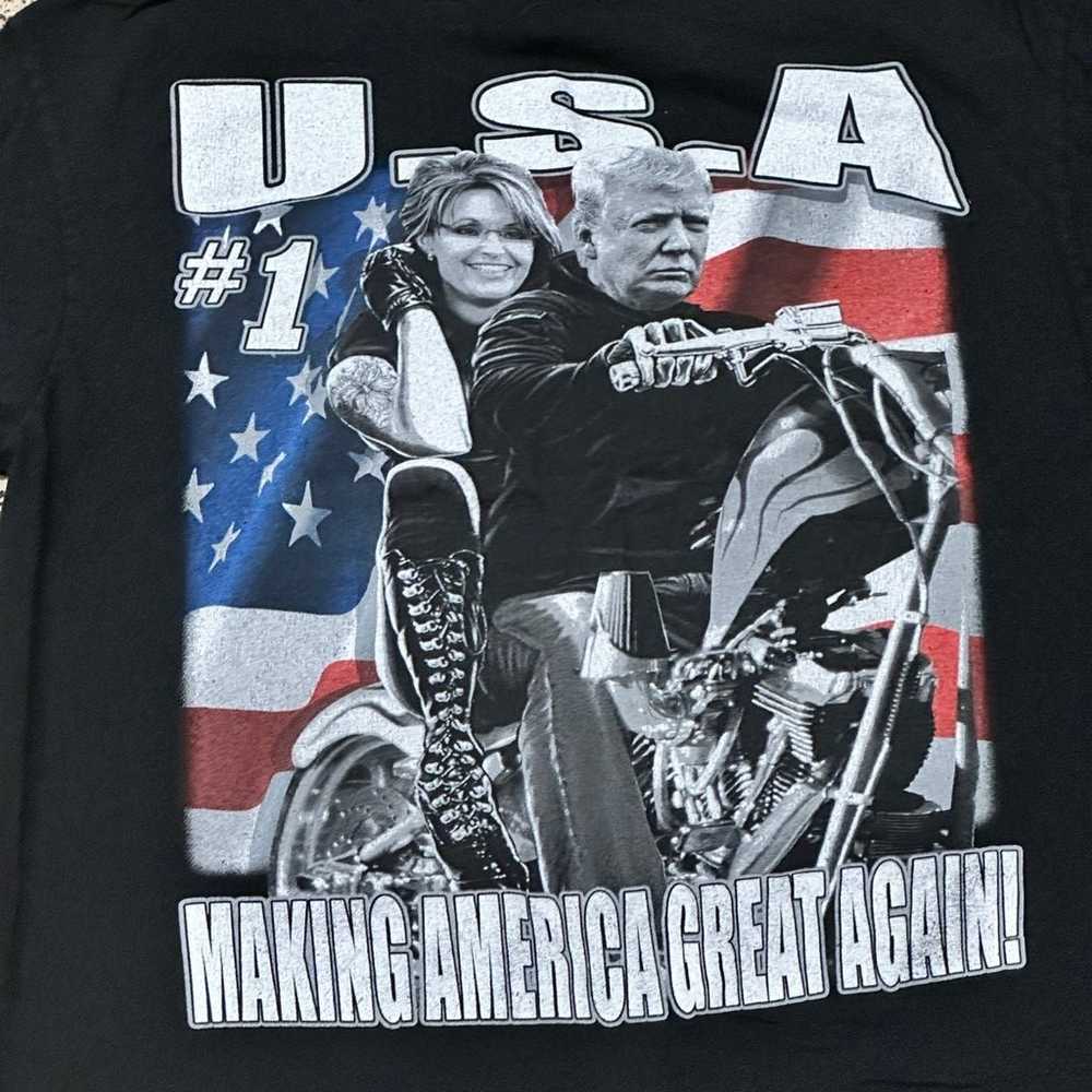 Make America Great Again Biker Shirt XL - image 3