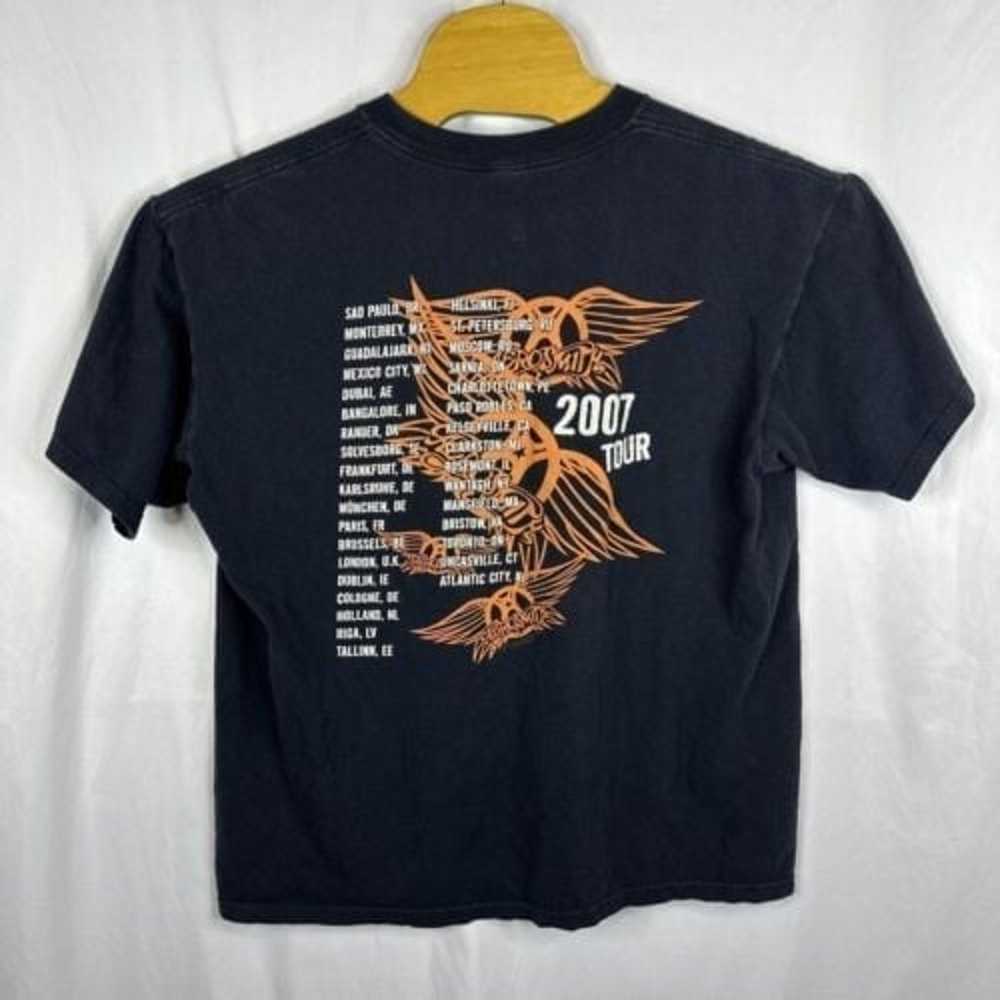 Vintage Aerosmith 2007 World Tour T shirt XL RARE - image 5