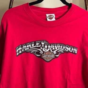 Harley Davidson Red Tee Shirt XL