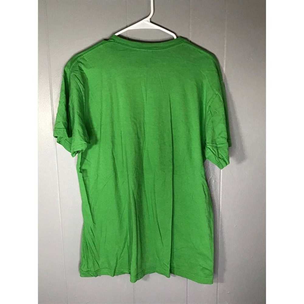 Vintage Y2k Green graphic Rapping Graffiti T Shir… - image 2