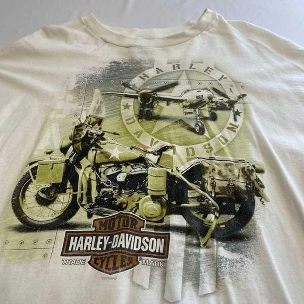 Harley Davidson Men’s White Long Sleeve Shirt Siz… - image 1