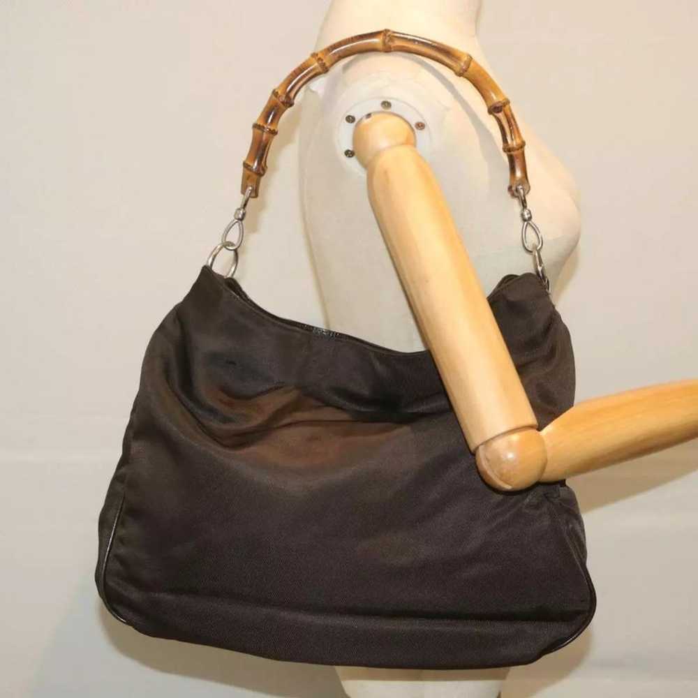 Gucci Bamboo leather handbag - image 8