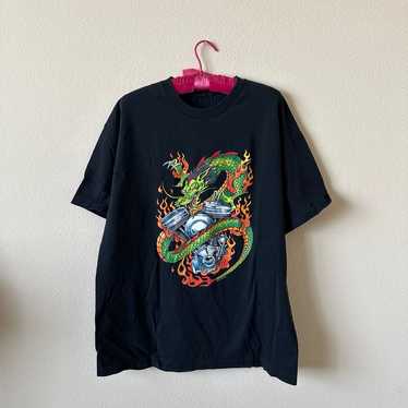 Vintage Y2K colorful dragon t-shirt