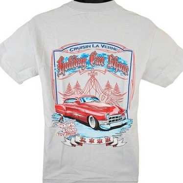 Holiday Car Show T Shirt Mens Size Small Vintage Y