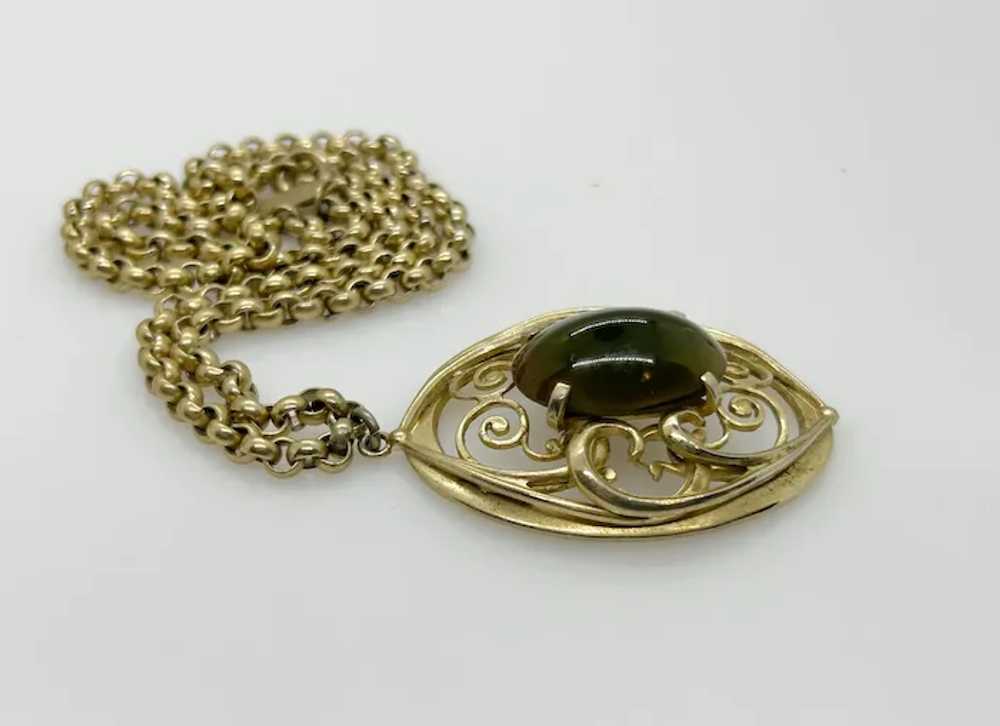 Vintage Whiting Davis Necklace with Dramatic Oval… - image 3