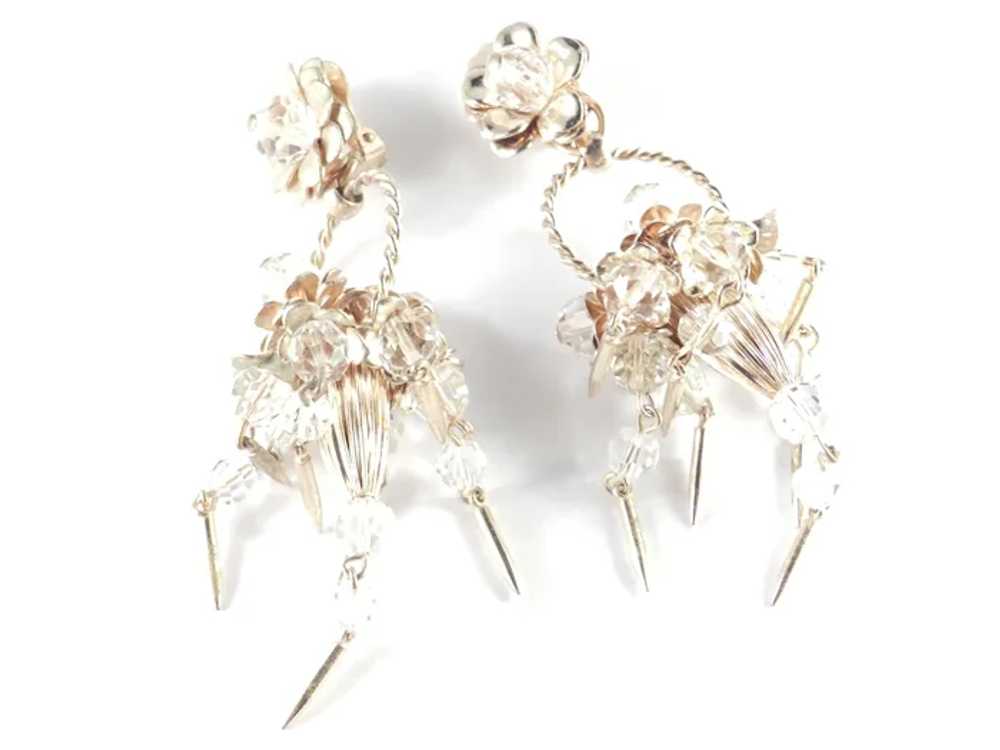 Napier Marilyn Monroe Flower Basket Dangle Earrin… - image 2