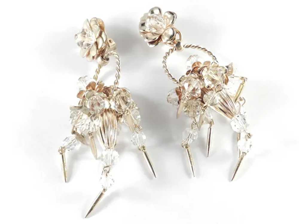 Napier Marilyn Monroe Flower Basket Dangle Earrin… - image 4