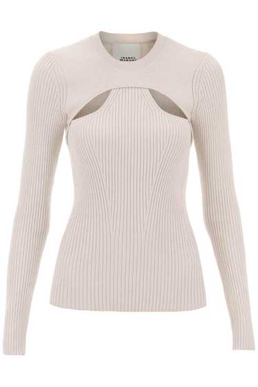 Isabel Marant 'Zana' Cut Out Sweater In Ribbed Kni