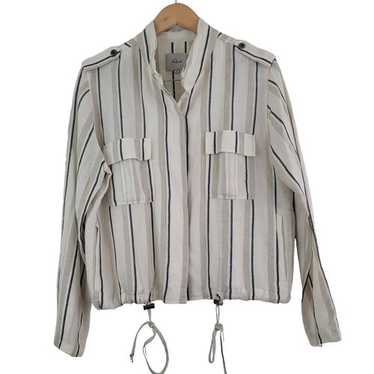 Rails Coco Stripe Linen Utility Stripe Jacket Wom… - image 1