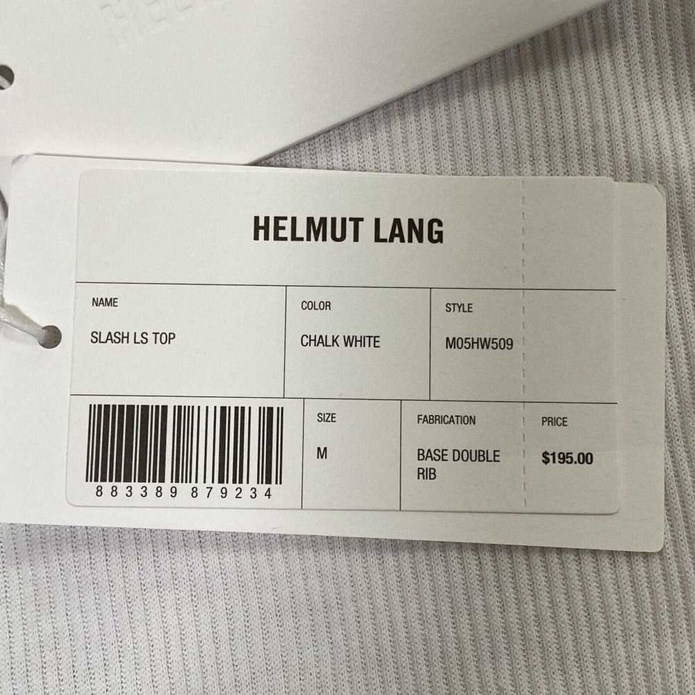 Helmut Lang Women's Slash Top Ribbed Long Sleeve … - image 11