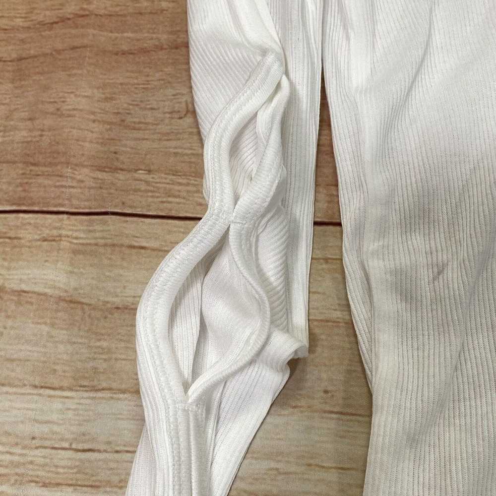 Helmut Lang Women's Slash Top Ribbed Long Sleeve … - image 9