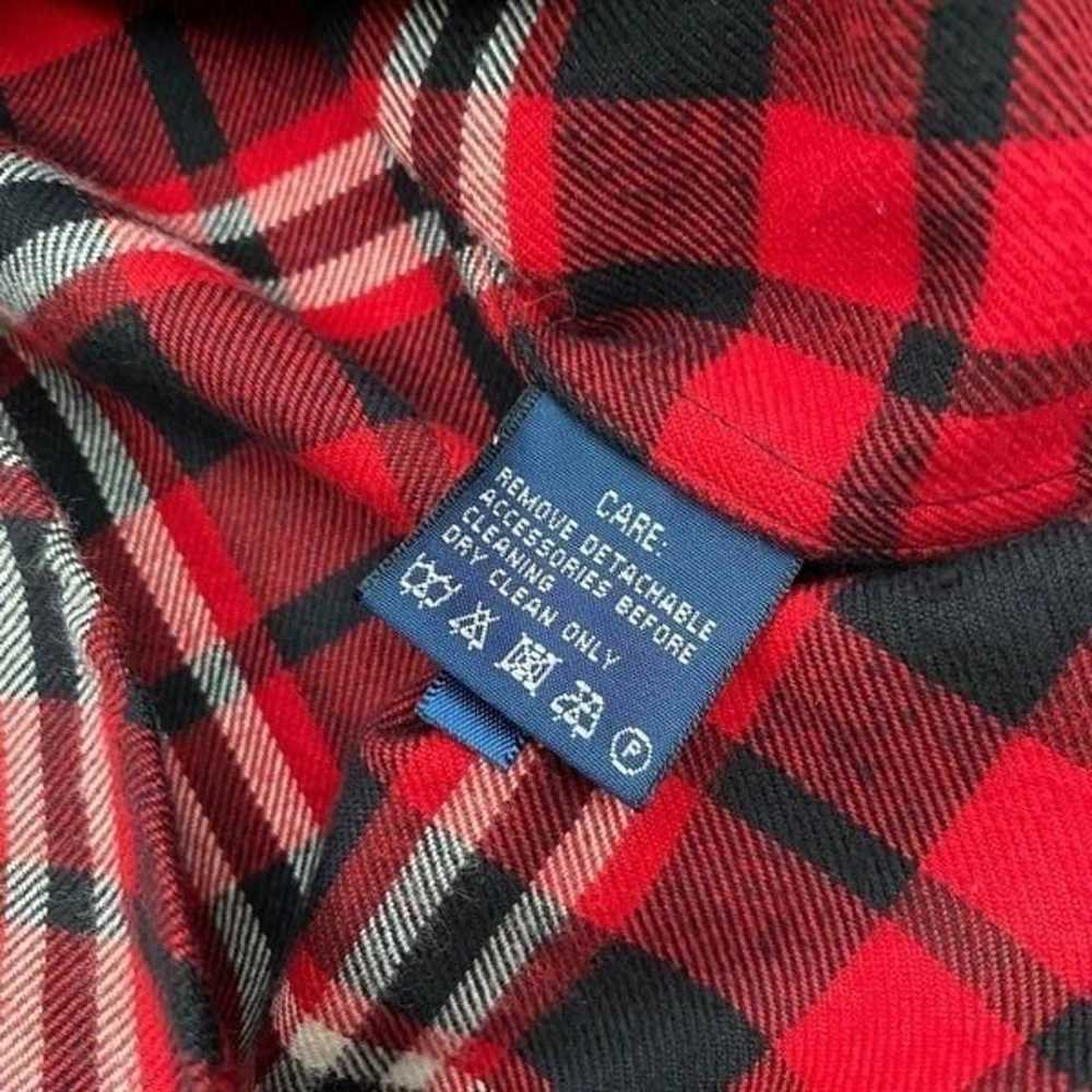Ralph Lauren Red Plaid Cotton & Silk Logo Embelli… - image 7