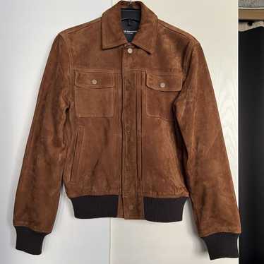 Club Monaco Club Monaco Suede Bomber Jacket - image 1