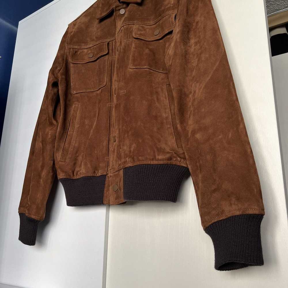 Club Monaco Club Monaco Suede Bomber Jacket - image 2